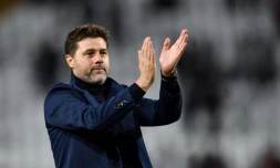 Mauricio Pochettino alors entraîneur de Tottenham, lors d'un match de Ligue des champions contre l'Etoile Rouge, le 6 novembre 2019 à Belgrade