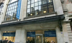 Le siège de campagne du candidat à l'élection présidentielle de 2007 Nicolas Sarkozy le 15 janvier 2007