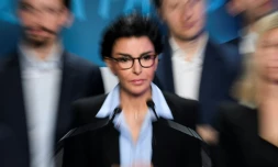 Rachida Dati lors de la présentation de son programme électoral pour la mairie de Paris, le 24 février 2020