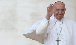 Le pape François, le 30 avril 2017 au Vatican
