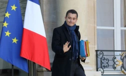 Gérald Darmanin, ministre de l'Action et des Comptes publics, le 22 novembre 2017 à l'Elysée, à Paris
