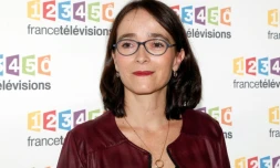 La directrice de France Télévisions Delphine Ernotte, assistant à la 29Úme édition du Téléthon, le 4 novembre 2015