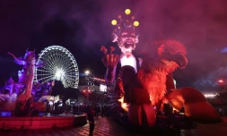 Le roi du Carnaval de Nice ouvre le 137e défilé, le 11 février 2022 