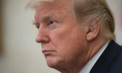 Donald Trump photographiĂ© le 31 janvier 2018, a accusĂ© vendredi le FBI et le ministĂšre de la Justice au plus haut niveau de politiser leurs enquĂȘtes