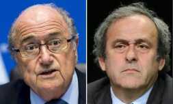 Photomontage de Joseph Blatter et Michel Platini
