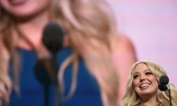 Tiffany Trump, la fille de Donald Trump, s'adresse à la Convention républicaine à Cleveland le 19 juillet 2016