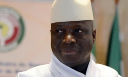 Yahya Jammeh s'est résolu à ne pas s'accrocher au pouvoir. Photo du 28 mars 2014 en Côte d'Ivoire