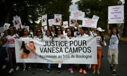 Marche pour demander justice après le meurtre de Vanesa Campos au Bois de Boulogne à Paris, le 24 août 2018