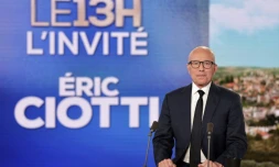 Eric Ciotti sur le plateau du journal de 13h de TF1, le 11 juin 2024