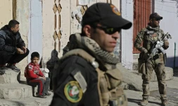 Les forces spéciales irakiennes le 24 novembre 2016 dans un quartier du nord-est de Mossoul