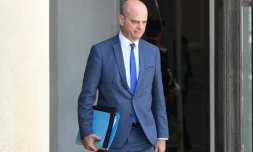 Le ministre de l'Education Jean-Michel Blanquer à la sortie de l'Elysée le 24 juin 2019