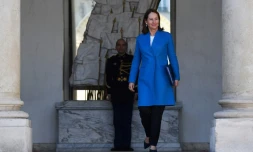 Ségolène Royal à l'Elysée le 12 avril 2017