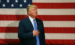 Le candidat républicain à la présidentielle américaine, Donald Trump, le 6 octobre 2016 à Sandown, dans le New Hampshire