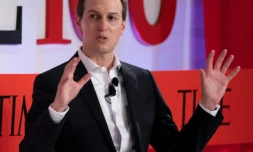 Le conseiller du président Trump, et mari de sa fille, Jared Kushner, le 23 avril 2019 à New York lors d'une conférence organisée par le magazine Time