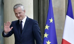 Le ministre français de l'Economie Bruno Le Maire à l'Elysée, le 18 mai 2017