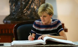 La ministre australienne des Affaires étrangères, Julie Bishop le 16 mars 2017