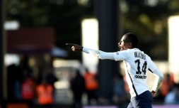 Blaise Matuidi, double buteur et "matchwinner" pour le Paris Saint-Germain à Metz, le 18 avril 2017