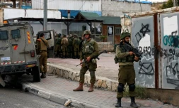 Des soldats israéliens à Hizma au nord de Jérusalem, le 3 décembre 2015