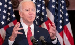 Le candidat démocrate à la Maison Blanche Joe Biden lors d'un discours à Philadelphie, le 2 juin 2020