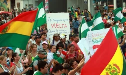 Marche de Boliviens contre la réélection d'Evo Morales, à Santa Cruz le 27 octobre 2019