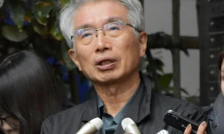 Junichiro Hironaka, un des avocats de Carlos Ghosn s'adresse à la presse à Tokyo, le 4 janvier  2020