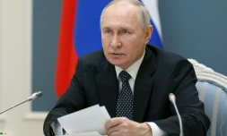 Le président russe Vladimir Poutine à Moscou, le 5 avril 2023