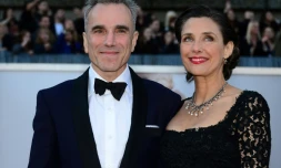Daniel Day-Lewis et son épouse Rebecca Miller, le 24 février 2013 à Hollywood