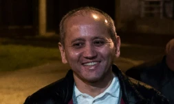 L'opposant kazakh Moukhtar Abliazov, le 9 décembre 2016, après sa libération à Fleury-Merogis

