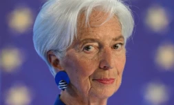 La présidente de la BCE Christine Lagarde lors d'une conférence de presse sur la politique monétaire de la zone euro à Francfort, le 11 juin 2026