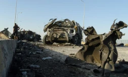 Attentat suicide à la voiture piégée à Ramadi, dans l'ouest de l'Irak, le 17 septembre 2014