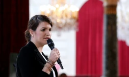 La secrétaire d'Etat à l'Egalité entre les femmes et les hommes Marlène Schiappa, le 25 novembre 2017 à l'Elysée à Paris