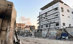 L'hôpital Kamal Adwan à Beit Lahya, dans le nord de la bande de Gaza, le 31 octobre 2024