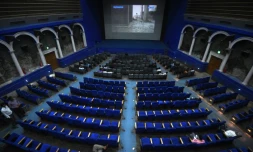 La salle du Regal, l'une des plus anciennes d'Inde, prise le 27 mars à New Delhi, trois jours avant sa fermeture