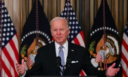 Le président américain Joe Biden à la Maison Blanche à Washington le 6 novembre 2021