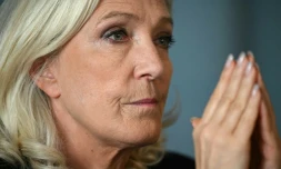 La candidate du Rassemblement national à la présidentielle, Marine Le Pen, le 12 octobre 2026 à Moissac