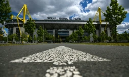 Le Signal Iduna Park du Borussia Dortmund Ă Dortmund, le 14 mai 2020