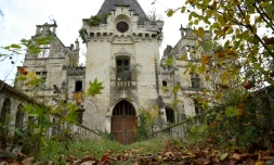 Le château de La Mothe-Chandeniers, le 3 novembre 2017 aux Trois-Moutiers, dans le Poitou