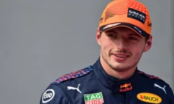Le Néerlandais Max Verstappen (Red Bull) après sa victoire au GP d'Autriche de F1, le 4 juillet 2021 à Spielberg 