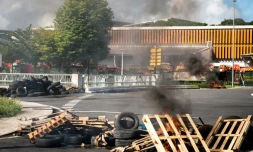 Blocage de routes en Guadeloupe pour protester contre l'obligation vaccinale le 17 novembre 2021