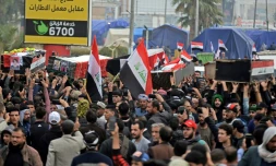 Funérailles des manifestants tués lors de mouvements de contestation, le 29 novembre 2019 à Najaf, en Irak