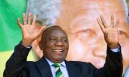 Cyril Ramaphosa au Cap le 11 février 2018