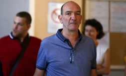 Le président du SC Bastia Pierre-Marie Geronimi au palais de justice de Bastia, le 13 juin 2017