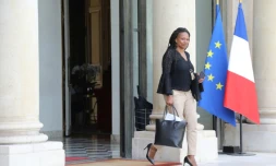 Laura Flessel à sa sortie du palais de l'Elysée après la réunion ministérielle hebdomadaire, le 28 août 2017 à Paris