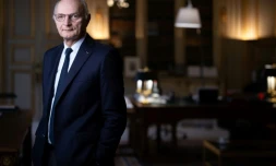 Le ministre de la Justice Didier Migaud le 18 octobre 2024 dans son bureau à Paris