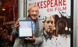 L'acteur britannique Ian McKellen, à Londres le 22 avril 2016