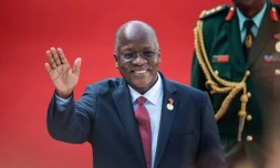 John Magufuli à Pretoria lors d'une visite en Afrique du Sud, le 25 mai 2019