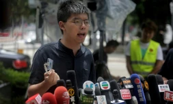 Le militant pro-démocratie Joshua Wong, à Hong Kong le 2 juillet 2019