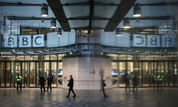 L'entrée de la BBC à Londres, le 10 novembre 2025