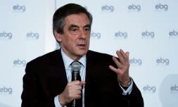 François Fillon lors d'un débat à l'EBG (Electronic Business Group) le 31 janvier 2017 à Paris 
