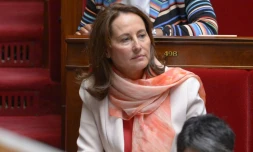 La ministre de l'Environnement Ségolène Royal lors des questions au gouvernement le 5 avril 2016 à l'Assemblée nationale à Paris